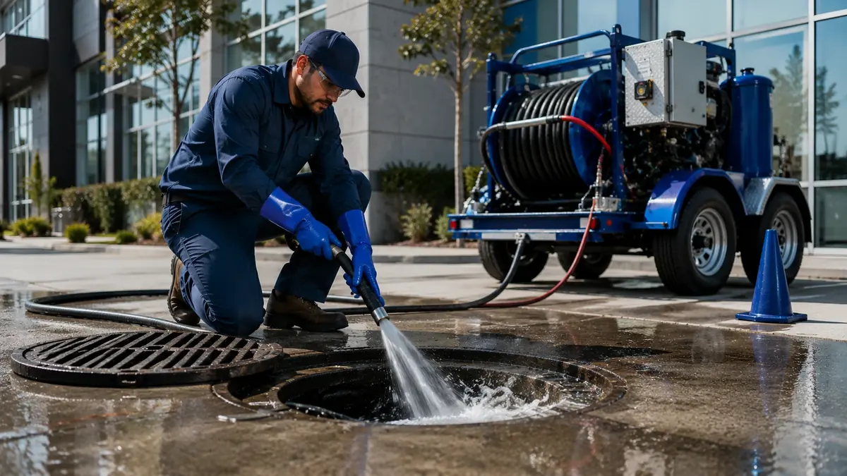 Commercial Hydro Jet Drain Cleaning in Surfside