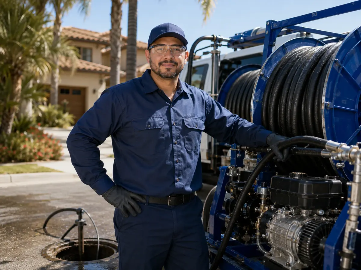 Hydro jet sewer cleaning in Surfside