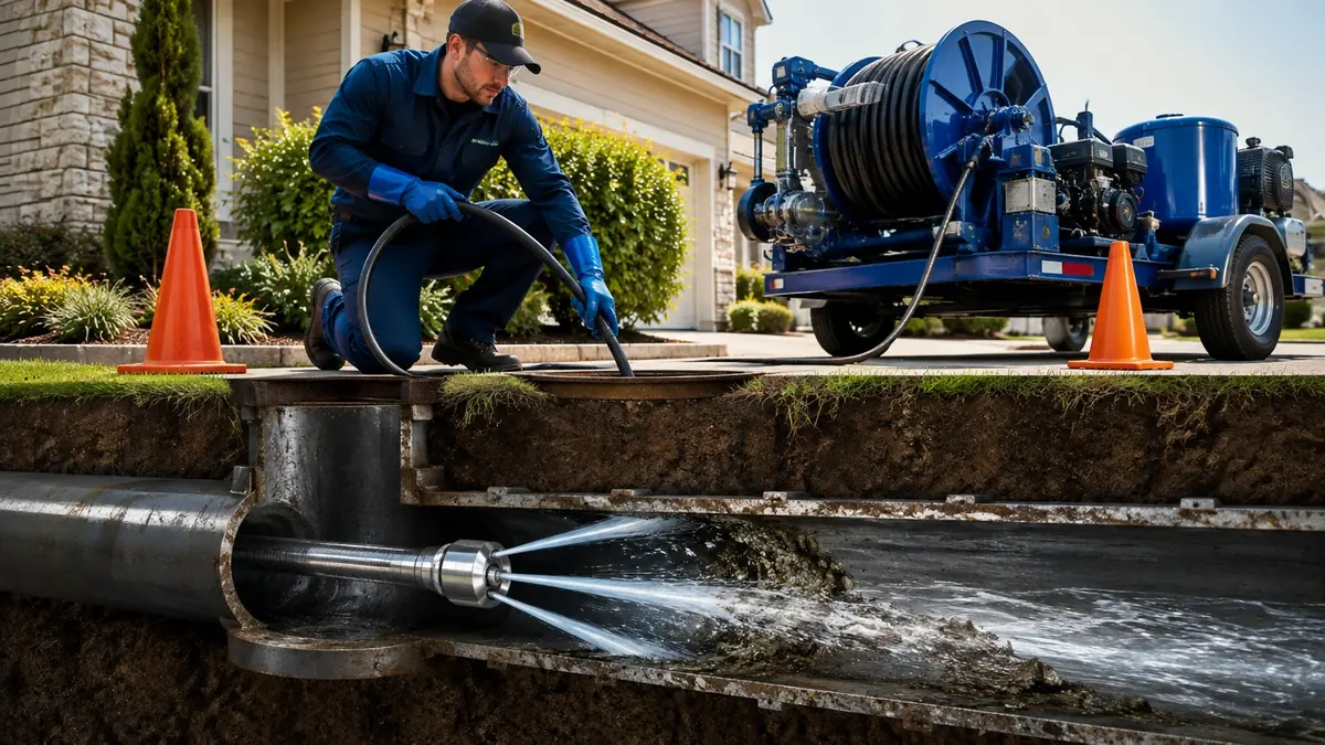 Main Sewer Line Hydro Jet Cleaning in Surfside