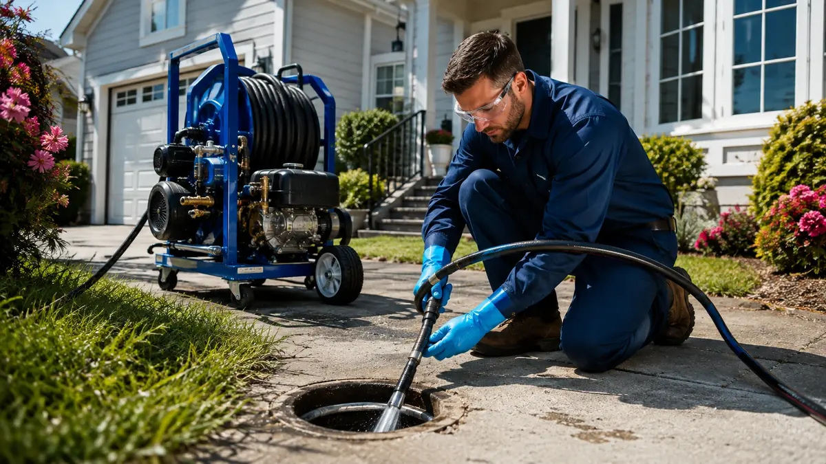 Residential Hydro Jet Drain Cleaning in Surfside