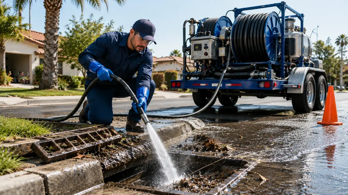 Storm Drain Hydro Jet Cleaning in Surfside
