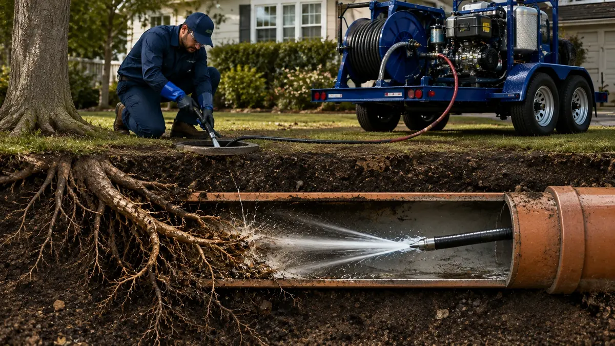 Tree Root Removal with Hydro Jetting in Surfside